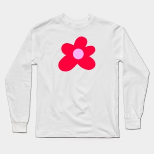 Red Flower Long Sleeve T-Shirt